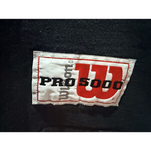 Wilson Pro 5000 Patch Blank T-Shirt XL Made USA Black Single Stitch 90s Vintage